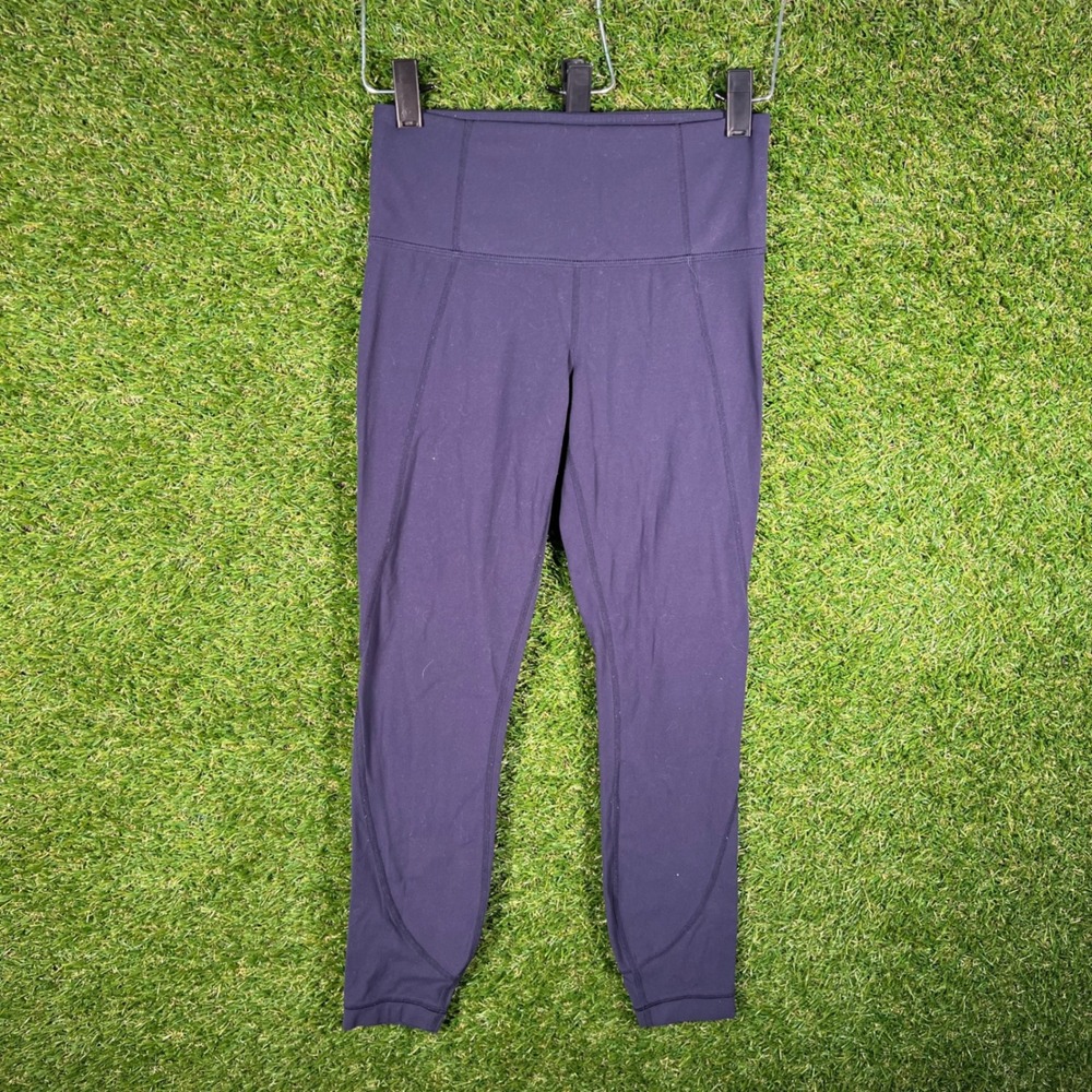 Athleta Womens XS Purple High Rise 7/8 Yoga Leggings Tights 4421
